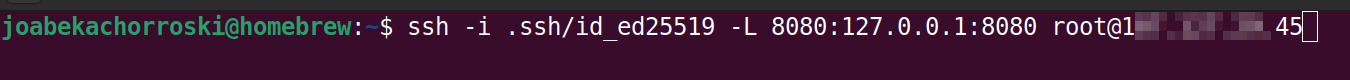 Comando SSH Tunnel